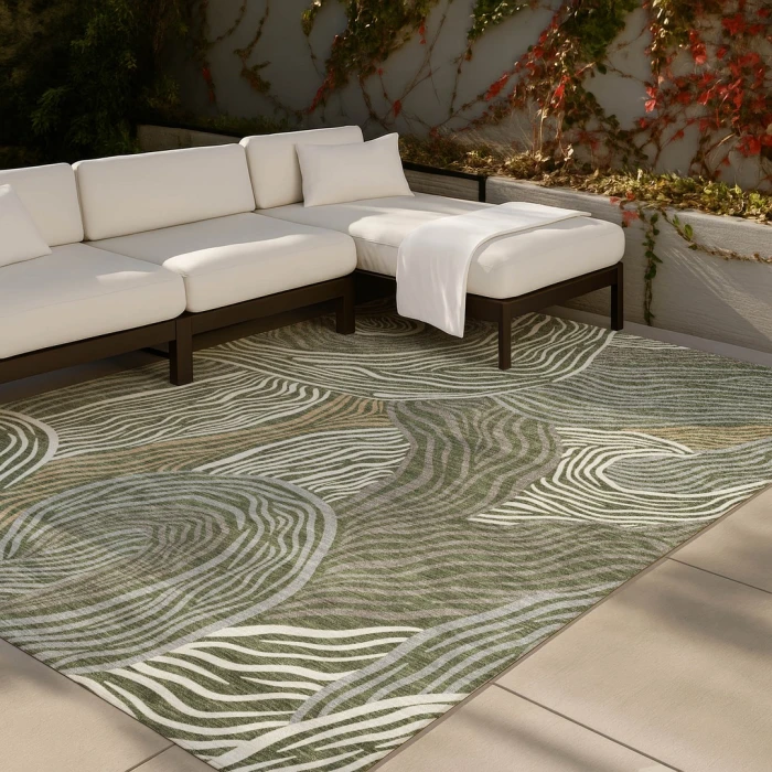 Addison Rugs Chantille Green ACN2603 5ft. x 7ft.6in. Rect. Rug
