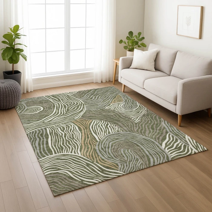 Addison Rugs Chantille Green ACN2603 5ft. x 7ft.6in. Rect. Rug