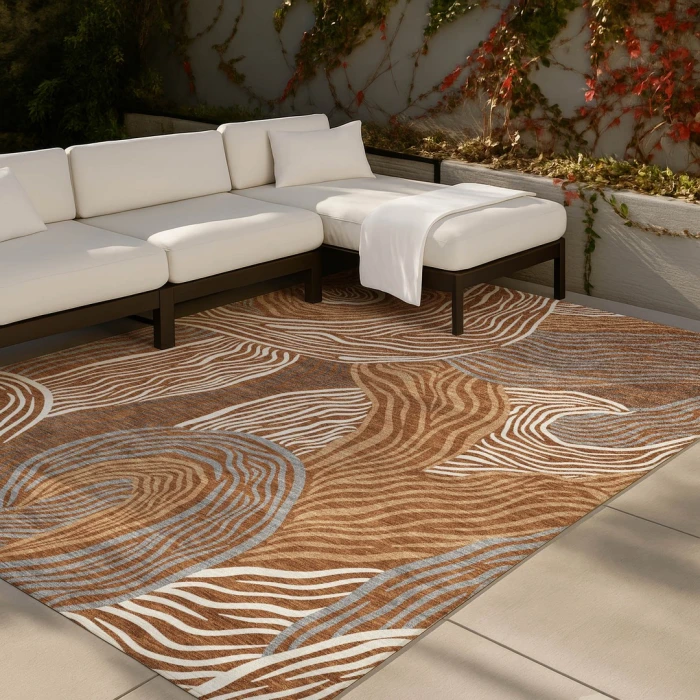 Addison Rugs Chantille Orange ACN2603 9ft. x 12ft. Rect. Rug