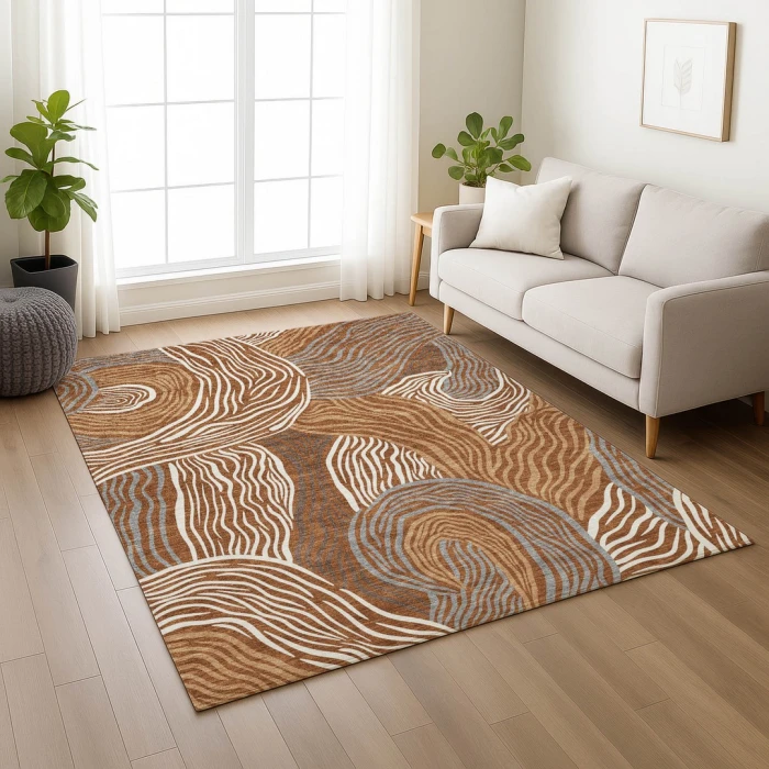 Addison Rugs Chantille Orange ACN2603 9ft. x 12ft. Rect. Rug