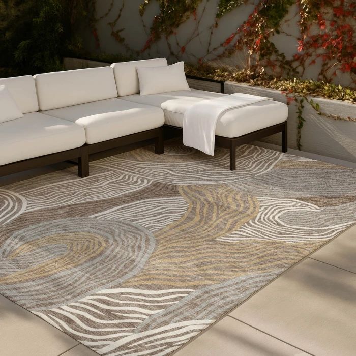 Addison Rugs Chantille Brown ACN2603 9ft. x 12ft. Rect. Rug