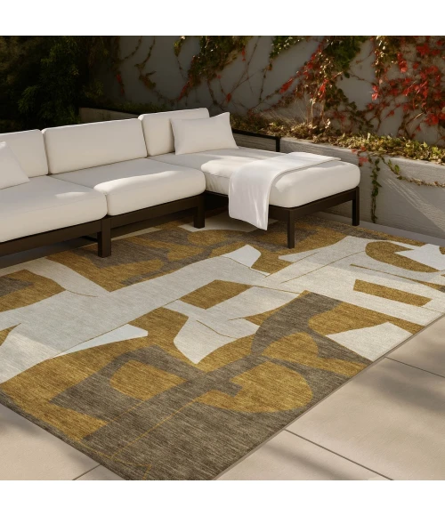 Addison Rugs Chantille Gold ACN2605 5ft. x 7ft.6in. Rect. Rug