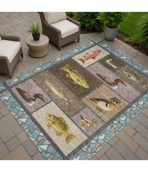 Addison Rugs Chantille Brown ACN2606 5ft. x 7ft.6in. Rect. Rug