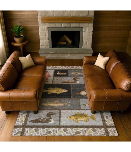 Addison Rugs Chantille Gray ACN2606 5ft. x 7ft.6in. Rect. Rug