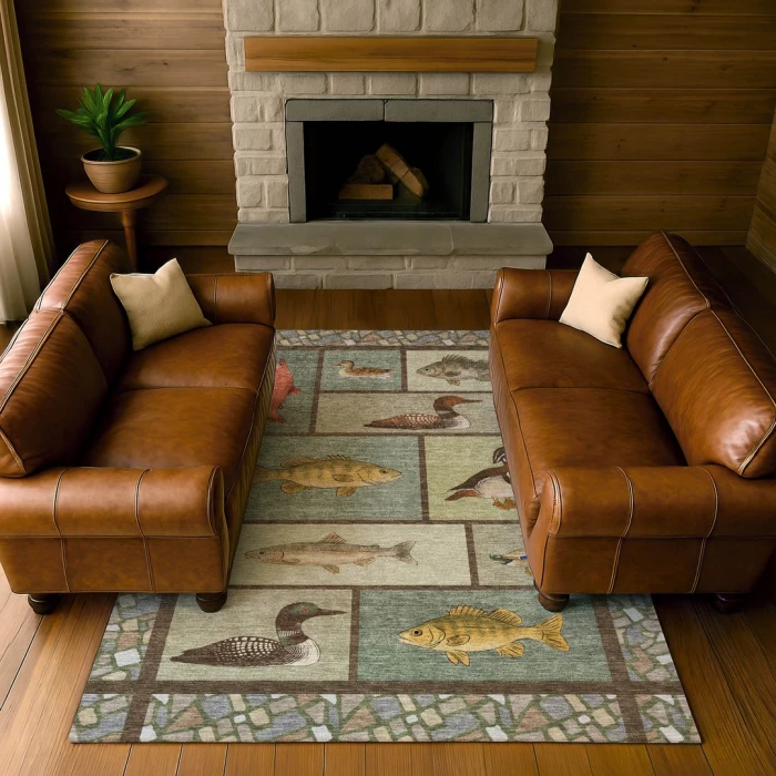 Addison Rugs Chantille Green ACN2606 8ft. x 10ft. Rect. Rug