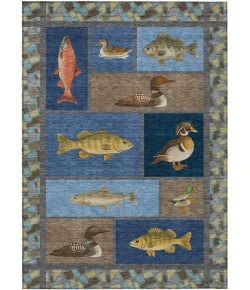 Addison Rugs Chantille Blue ACN2606 9ft. x 12ft. Rect. Rug