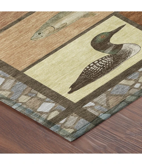 Addison Rugs Chantille Orange ACN2606 9ft. x 12ft. Rect. Rug