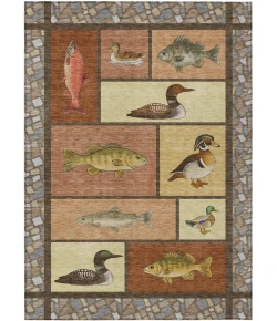 Addison Rugs Chantille Orange ACN2606 9ft. x 12ft. Rect. Rug