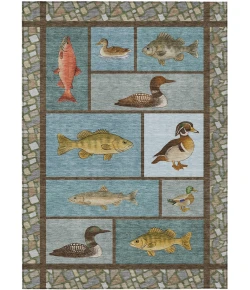 Addison Rugs Chantille Teal ACN2606 8ft. x 10ft. Rect. Rug