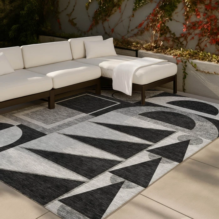 Addison Rugs Chantille Black ACN2607 9ft. x 12ft. Rect. Rug