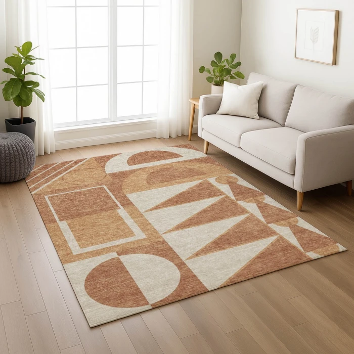 Addison Rugs Chantille Orange ACN2607 9ft. x 12ft. Rect. Rug