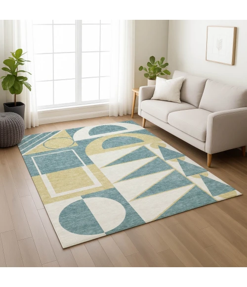 Addison Rugs Chantille Teal ACN2607 5ft. x 7ft.6in. Rect. Rug