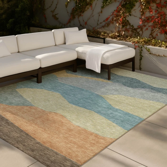 Addison Rugs Chantille Teal ACN2608 5ft. x 7ft.6in. Rect. Rug