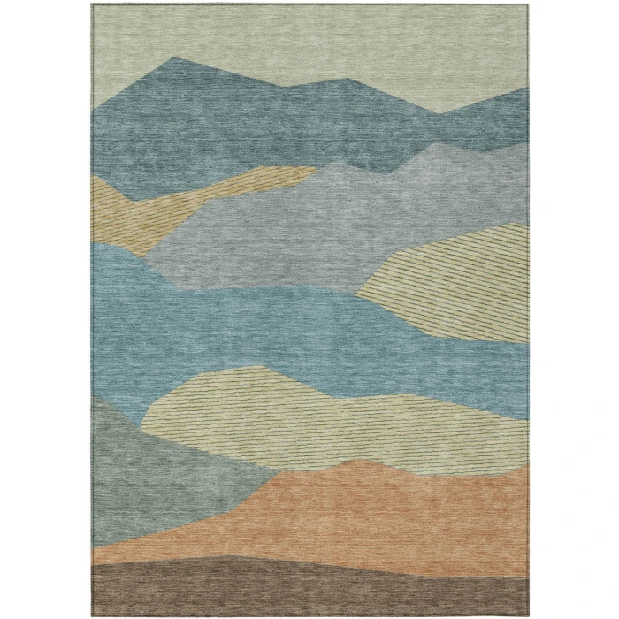 Addison Rugs Chantille Teal ACN2608 5ft. x 7ft.6in. Rect. Rug