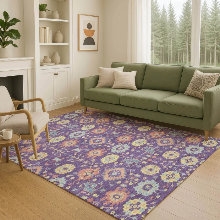 Addison Rugs Chantille Purple ACN2610 5ft. x 7ft.6in. Rect. Rug
