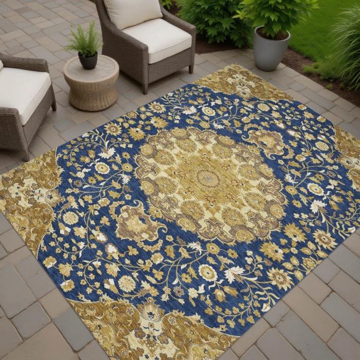 Addison Rugs Chantille Blue ACN2611 8ft. x 10ft. Rect. Rug