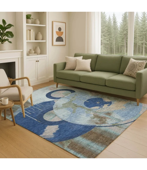 Addison Rugs Chantille Blue ACN2612 8ft. x 10ft. Rect. Rug