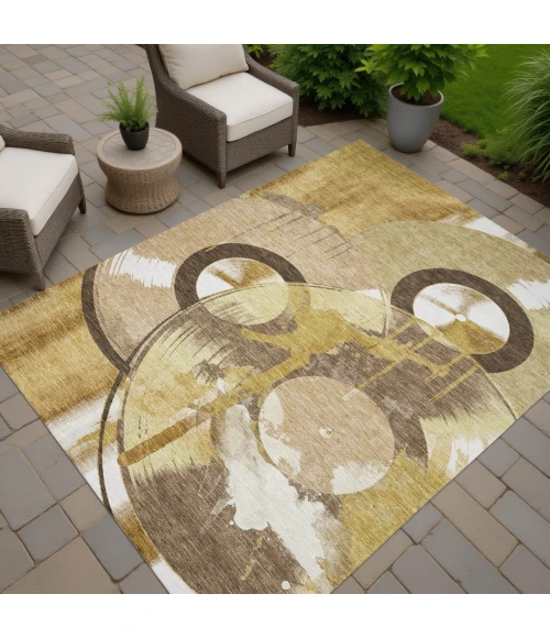 Addison Rugs Chantille Gold ACN2612 5ft. x 7ft.6in. Rect. Rug