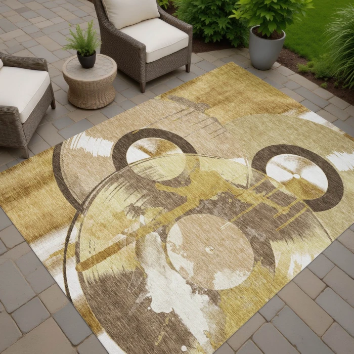 Addison Rugs Chantille Gold ACN2612 5ft. x 7ft.6in. Rect. Rug