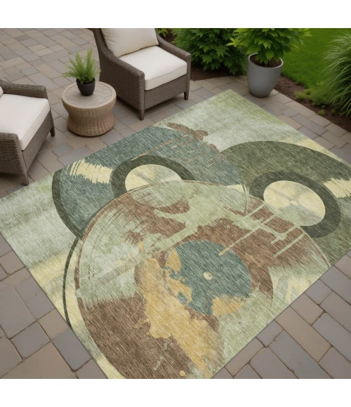 Addison Rugs Chantille Green ACN2612 9ft. x 12ft. Rect. Rug