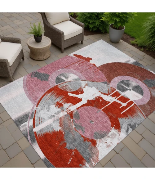 Addison Rugs Chantille Red ACN2612 9ft. x 12ft. Rect. Rug