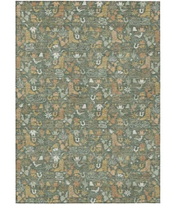 Addison Rugs Chantille Green ACN2613 5ft. x 7ft.6in. Rect. Rug