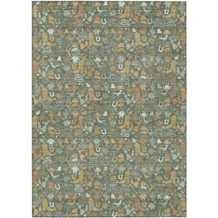 Addison Rugs Chantille Green ACN2613 8ft. x 10ft. Rect. Rug