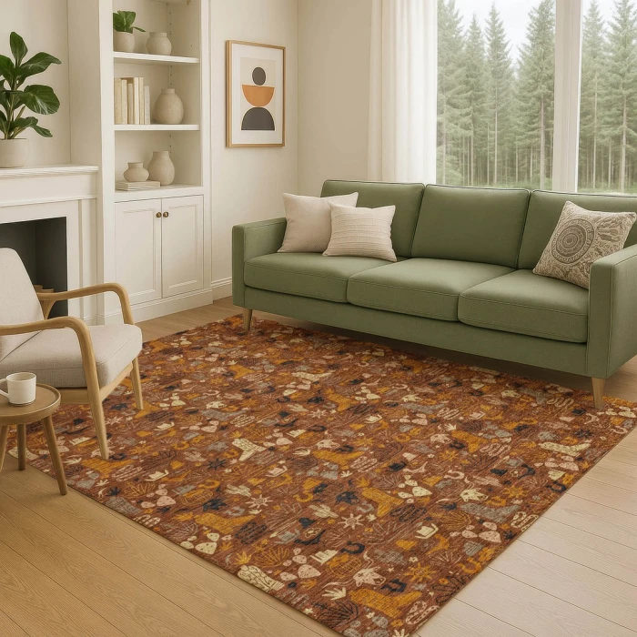 Addison Rugs Chantille Red ACN2613 5ft. x 7ft.6in. Rect. Rug