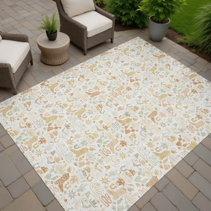 Addison Rugs Chantille Ivory ACN2613 5ft. x 7ft.6in. Rect. Rug