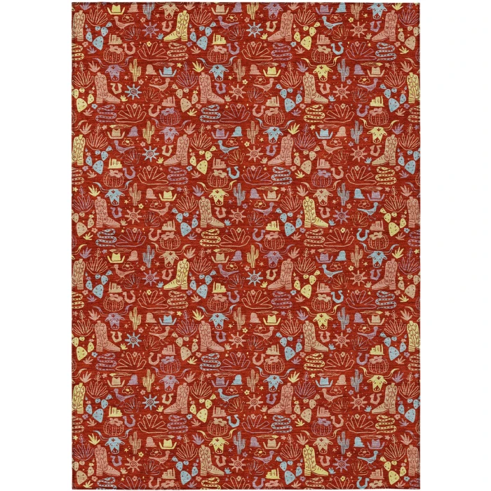 Addison Rugs Chantille Red ACN2613 5ft. x 7ft.6in. Rect. Rug