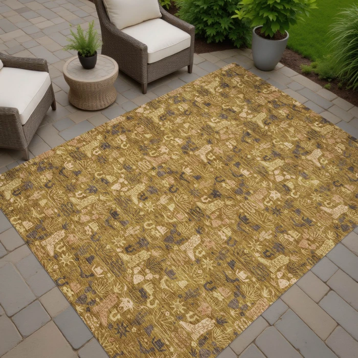 Addison Rugs Chantille Gold ACN2613 9ft. x 12ft. Rect. Rug
