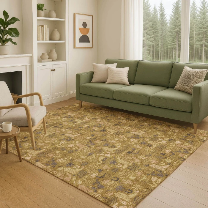 Addison Rugs Chantille Gold ACN2613 9ft. x 12ft. Rect. Rug