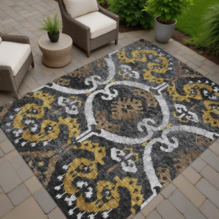 Addison Rugs Chantille Black ACN2614 5ft. x 7ft.6in. Rect. Rug