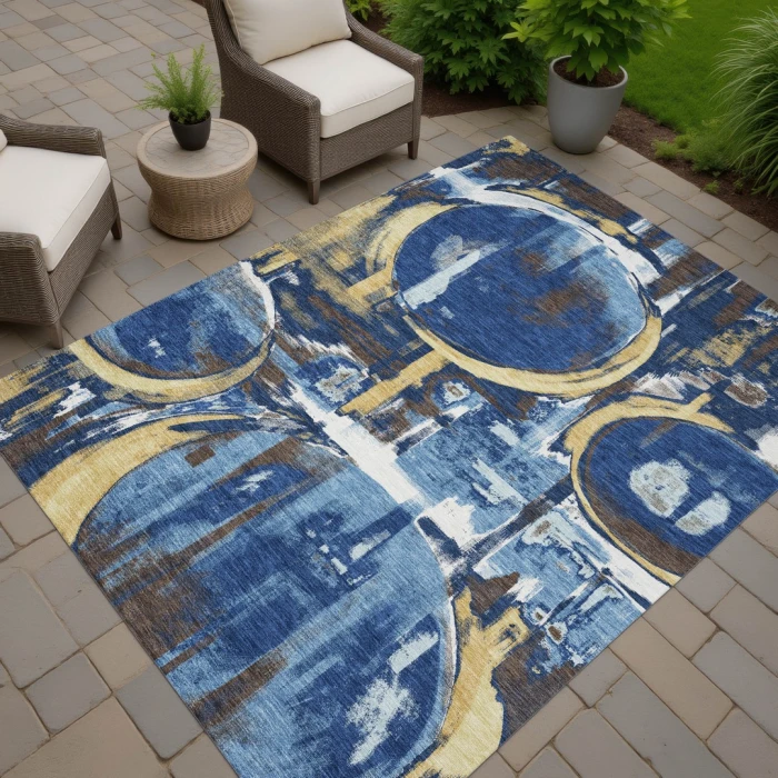 Addison Rugs Chantille Blue ACN2615 9ft. x 12ft. Rect. Rug