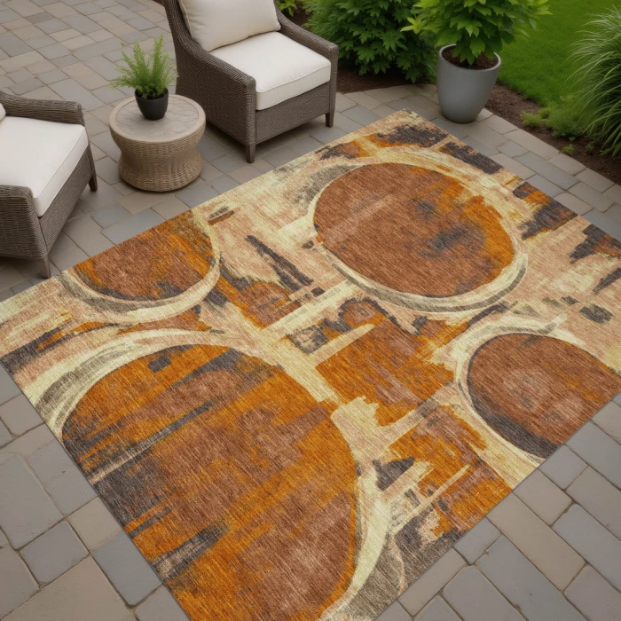 Addison Rugs Chantille Orange ACN2615 8ft. x 10ft. Rect. Rug