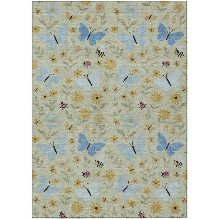 Addison Rugs Chantille Green ACN2618 9ft. x 12ft. Rect. Rug