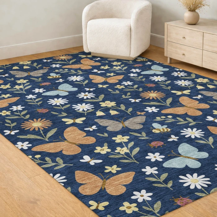Addison Rugs Chantille Blue ACN2618 5ft. x 7ft.6in. Rect. Rug
