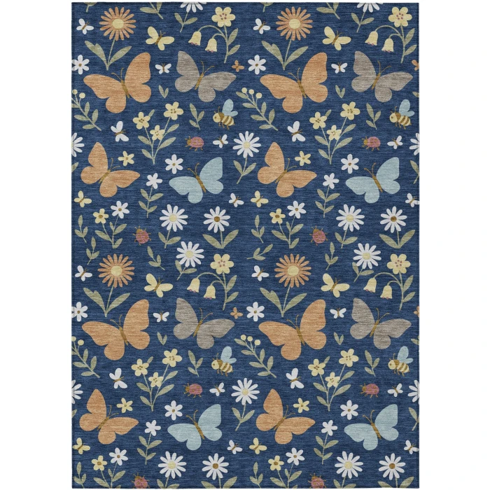 Addison Rugs Chantille Blue ACN2618 5ft. x 7ft.6in. Rect. Rug