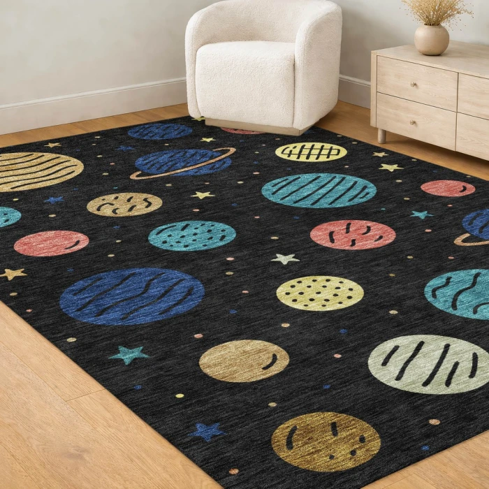 Addison Rugs Chantille Black ACN2619 5ft. x 7ft.6in. Rect. Rug