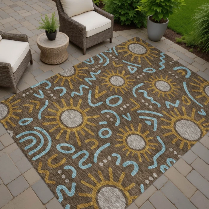 Addison Rugs Chantille Brown ACN2620 9ft. x 12ft. Rect. Rug