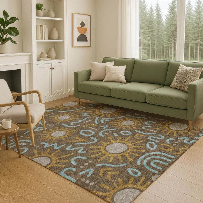 Addison Rugs Chantille Brown ACN2620 9ft. x 12ft. Rect. Rug