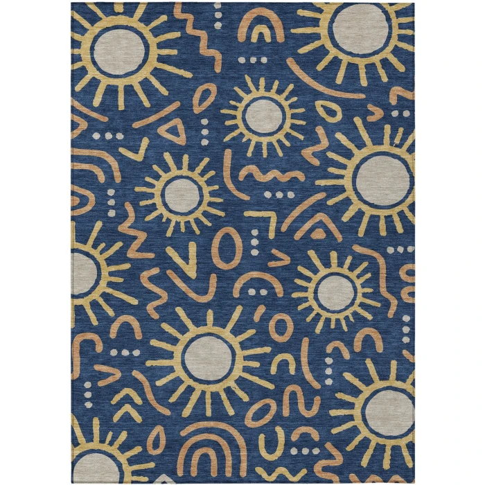 Addison Rugs Chantille Blue ACN2620 5ft. x 7ft.6in. Rect. Rug