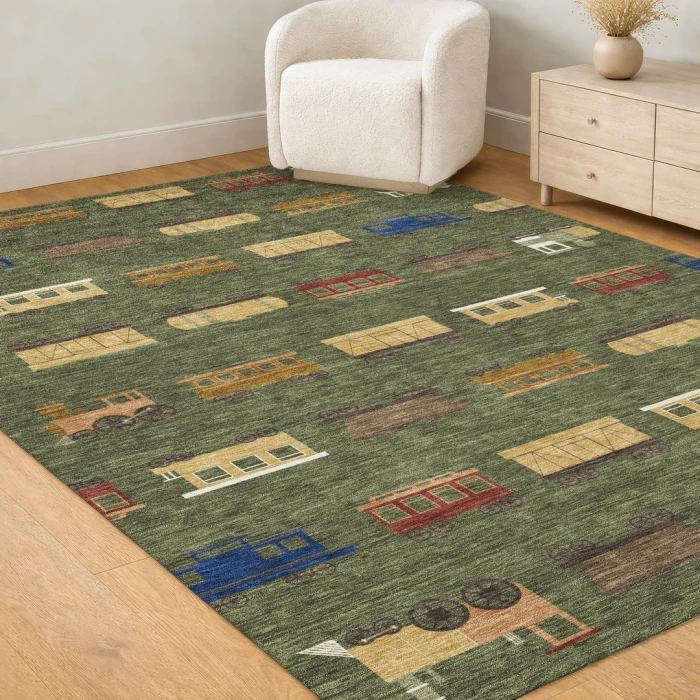 Addison Rugs Chantille Green ACN2621 5ft. x 7ft.6in. Rect. Rug