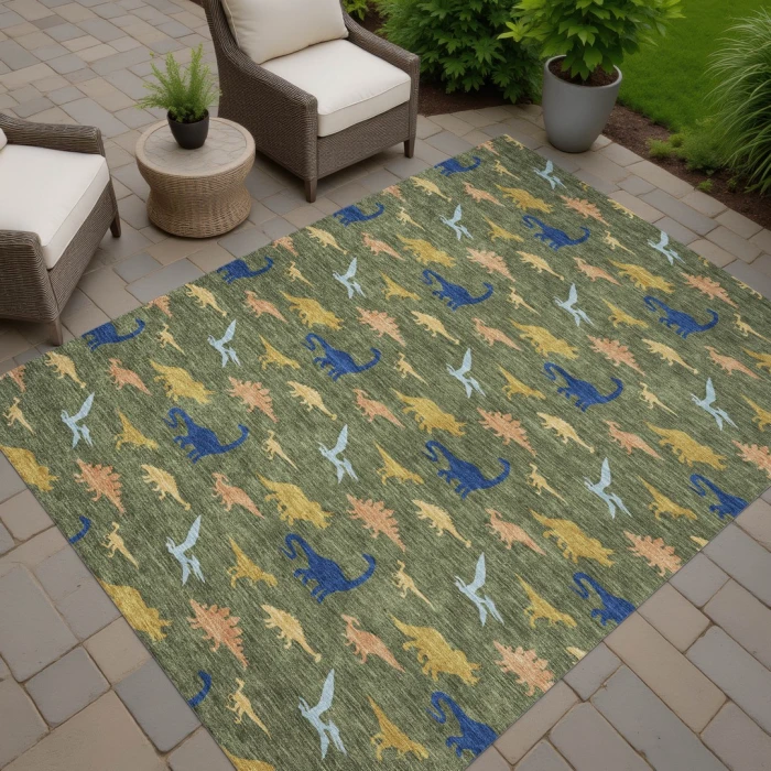 Addison Rugs Chantille Green ACN2622 8ft. x 10ft. Rect. Rug