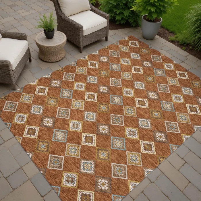 Addison Rugs Chantille Orange ACN2624 9ft. x 12ft. Rect. Rug