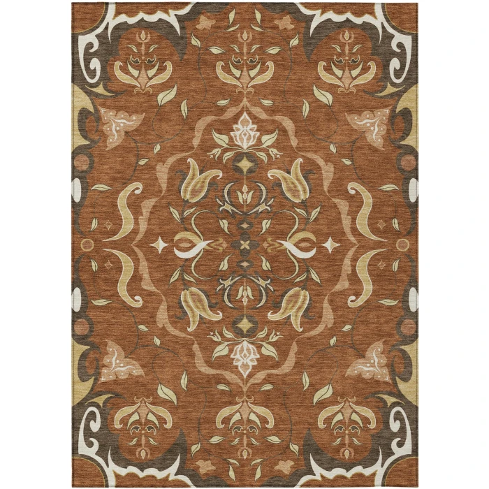 Addison Rugs Chantille Orange ACN2625 9ft. x 12ft. Rect. Rug