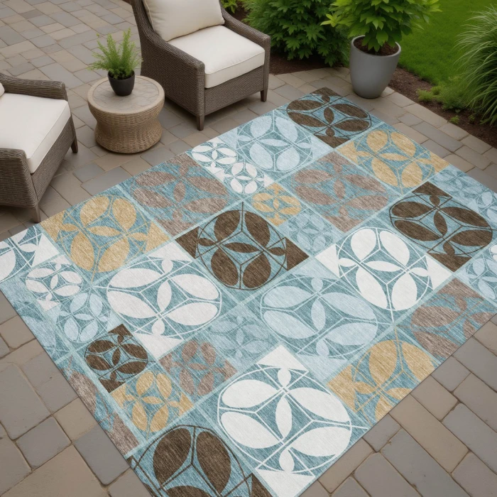 Addison Rugs Chantille Teal ACN2626 8ft. x 10ft. Rect. Rug