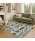 Addison Rugs Chantille Teal ACN2627 8ft. x 10ft. Rect. Rug