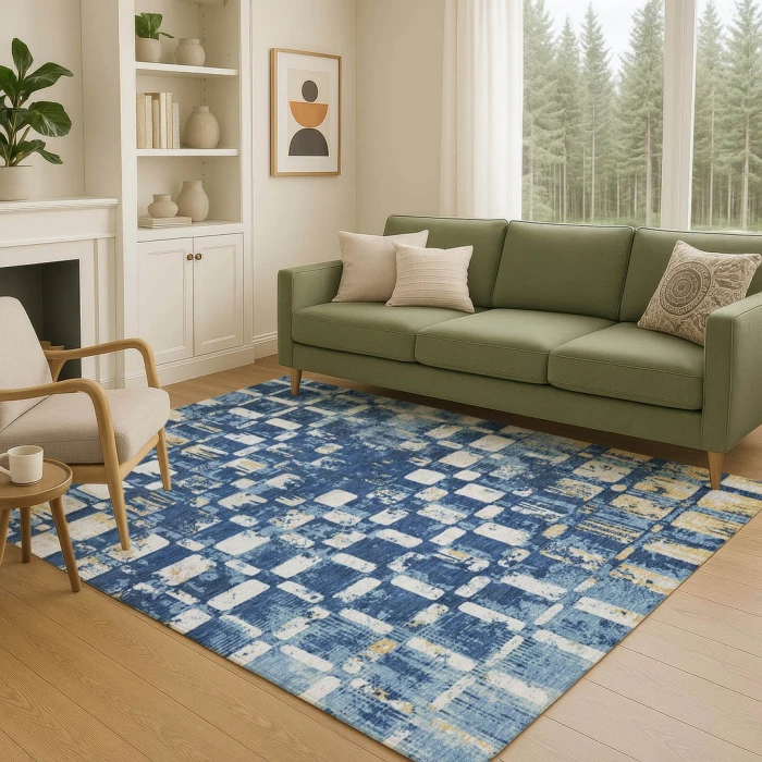 Addison Rugs Chantille Blue ACN2628 8ft. x 10ft. Rect. Rug