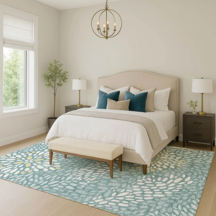Addison Rugs Chantille Teal ACN2629 5ft. x 7ft.6in. Rect. Rug